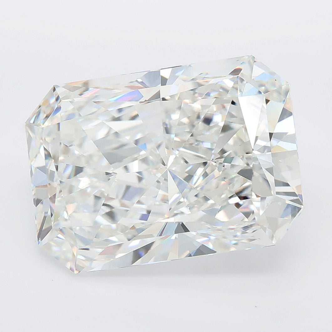 8.03 carat radiant lab grown diamond E color VVS2 clarity