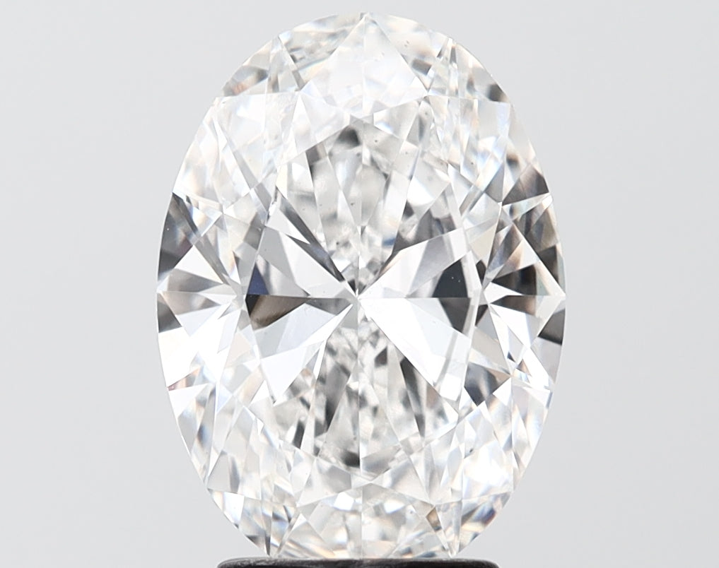 3.27 carat oval lab grown diamond E color VS2 clarity