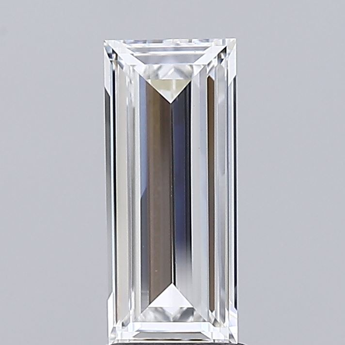 1.57 carat baguette lab grown diamond E color VS1 clarity