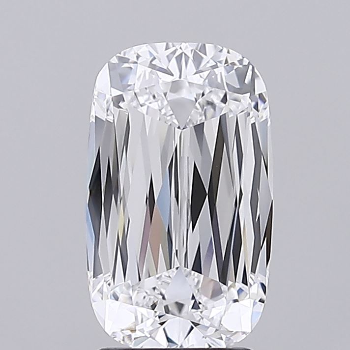 2.78 carat old mine cushion lab grown diamond D color VVS1 clarity