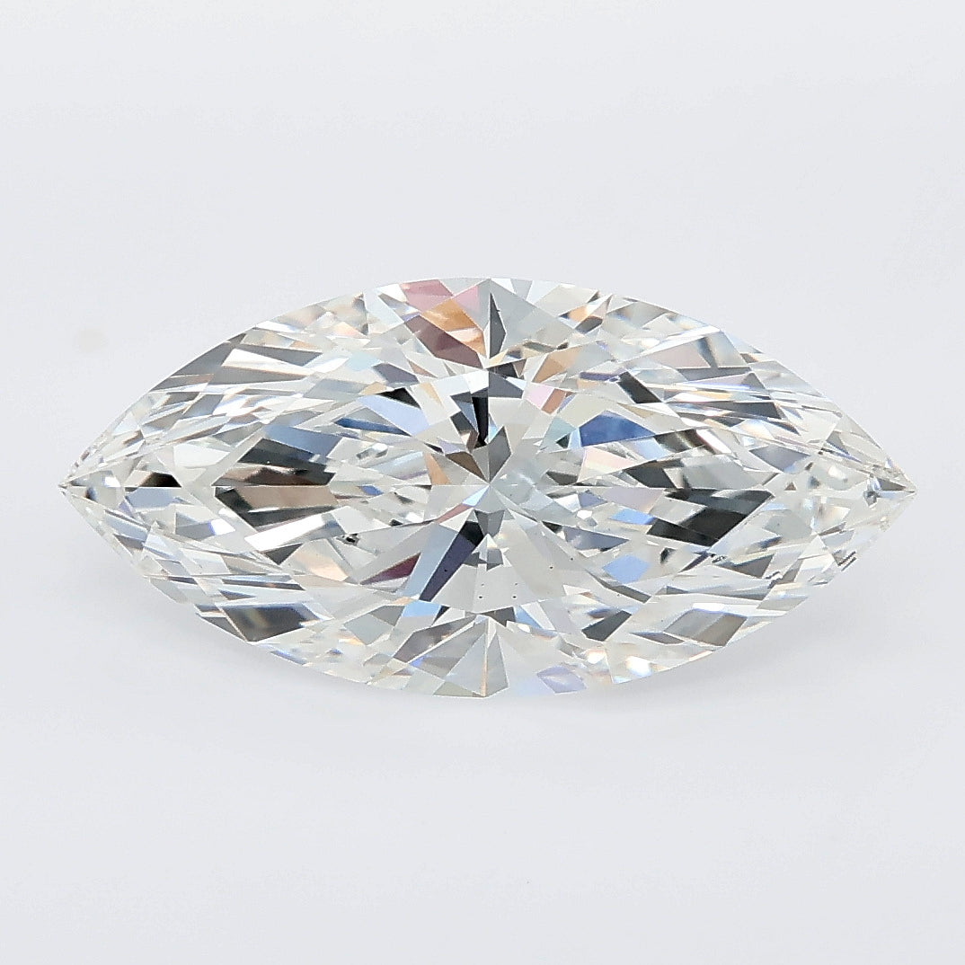 3.09 carat marquise lab grown diamond F color VS1 clarity