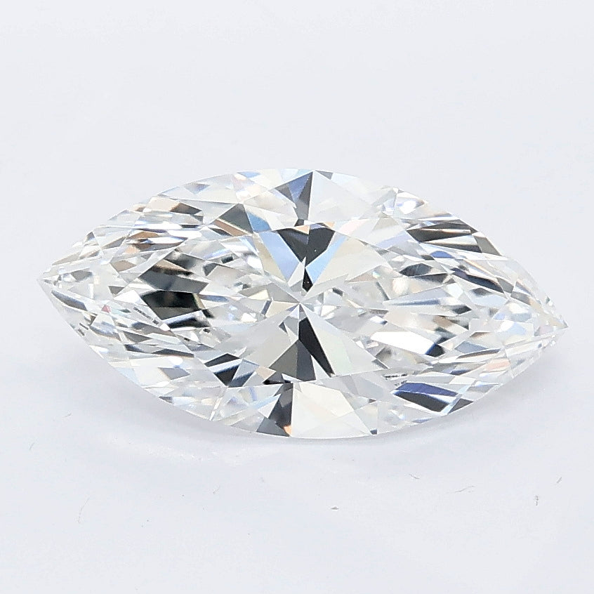 1.71 carat marquise lab grown diamond E color VVS2 clarity
