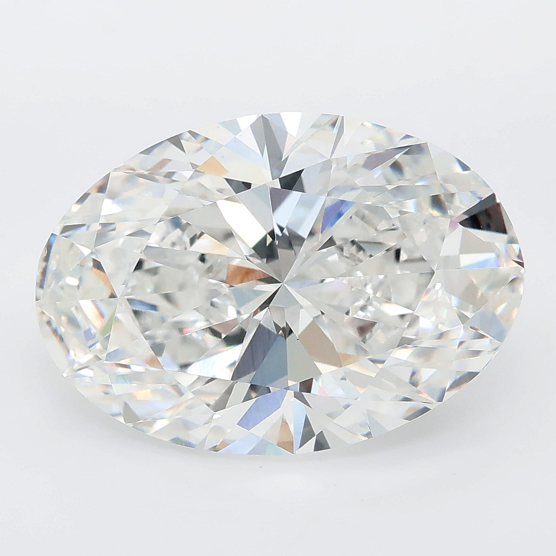 8.02 carat oval lab grown diamond E color VVS2 clarity