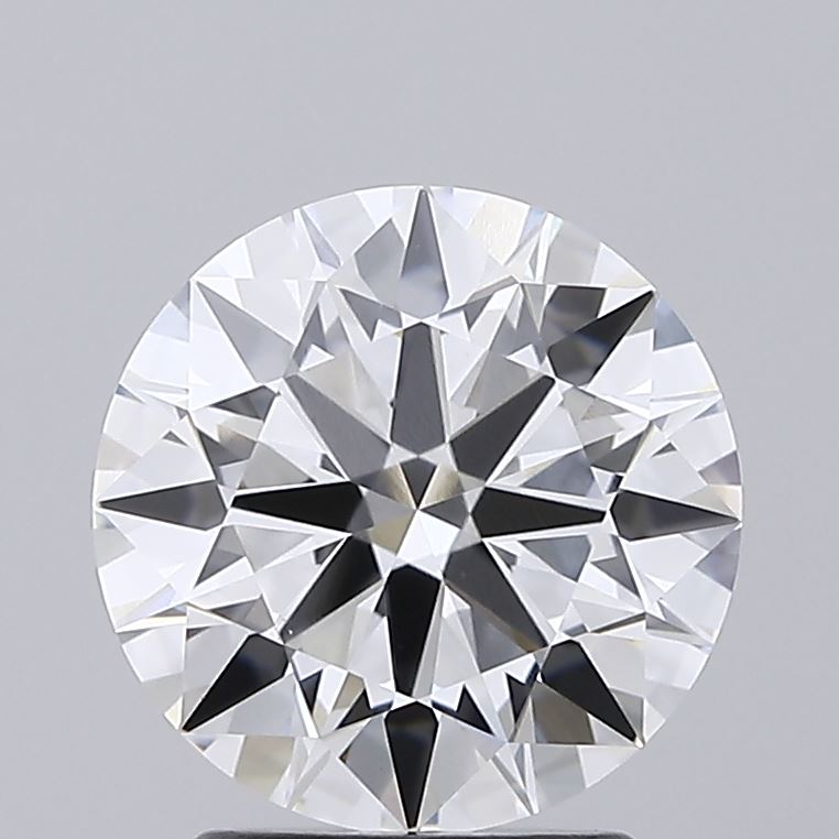 2.52 carat round lab grown diamond D color VVS2 clarity