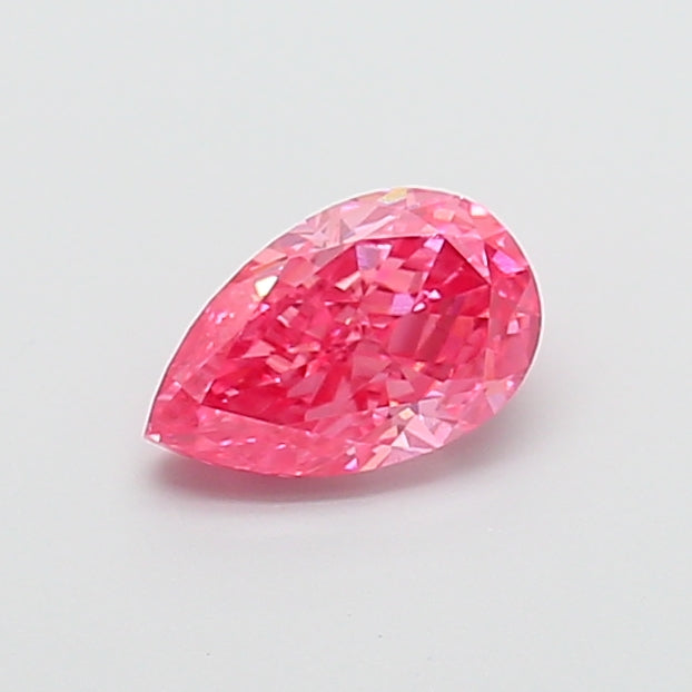1.20 carat fancy vivid pink pear lab grown diamond VVS2 clarity