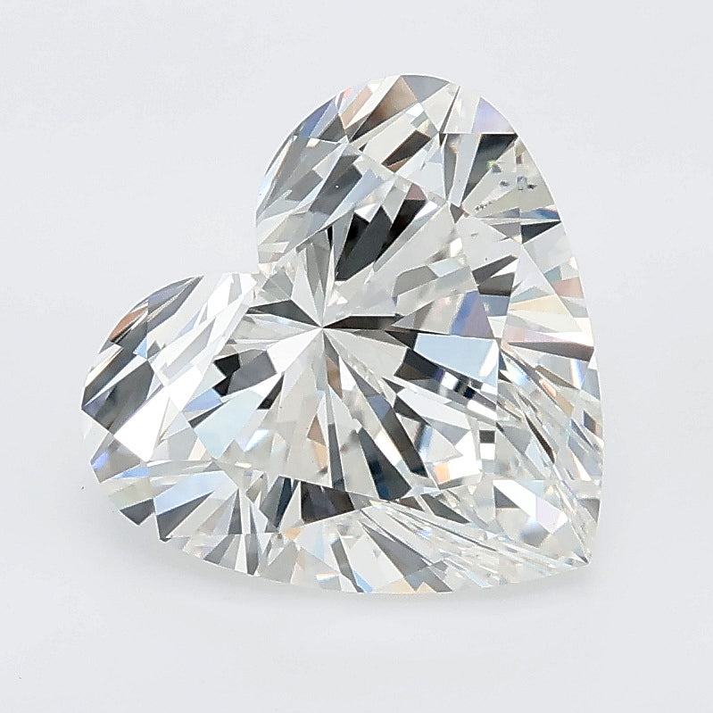 3.09 carat heart lab grown diamond E color VS1 clarity