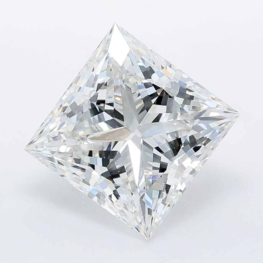 3.08 carat princess lab grown diamond F color VVS2 clarity