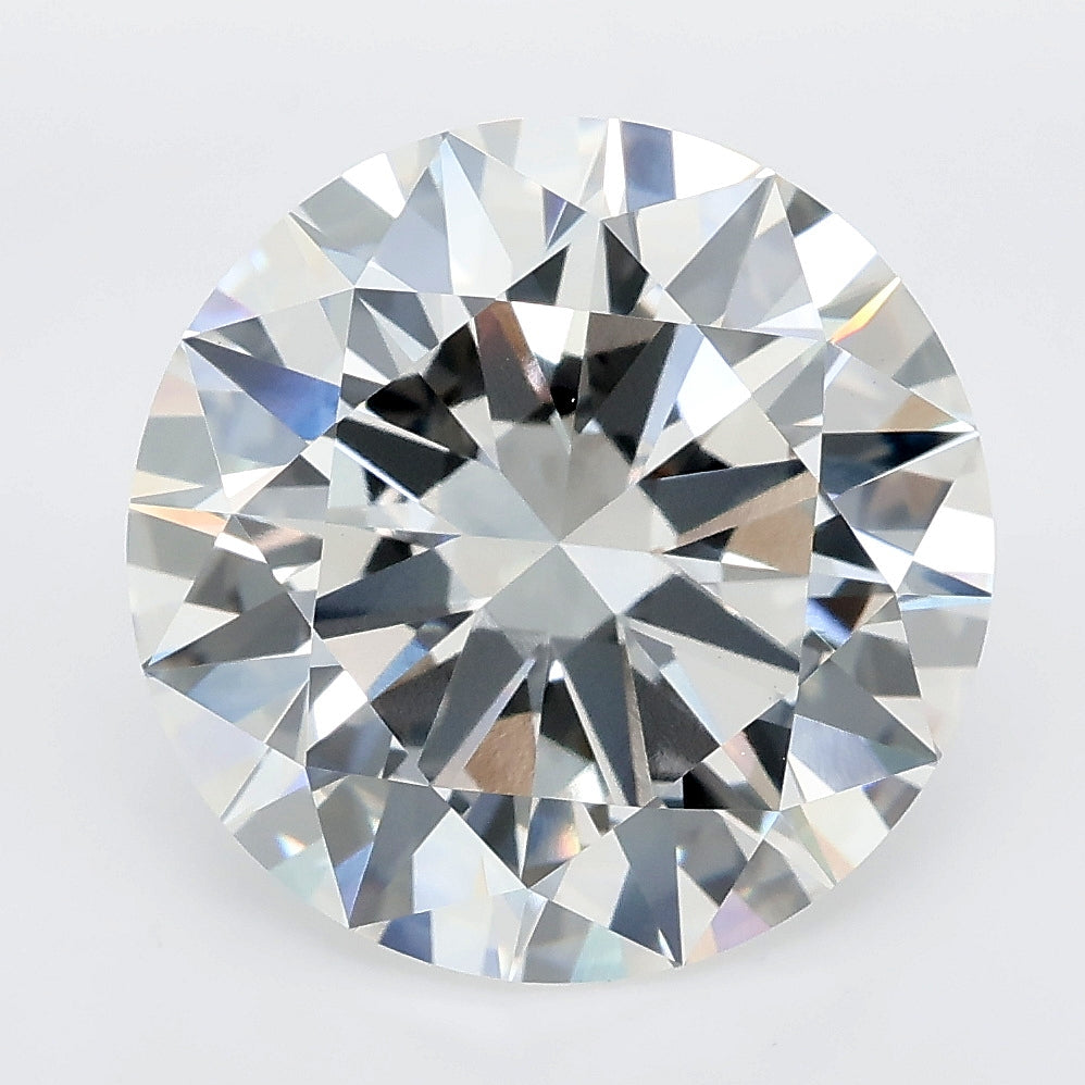 7.76 carat round lab grown diamond E color VVS2 clarity
