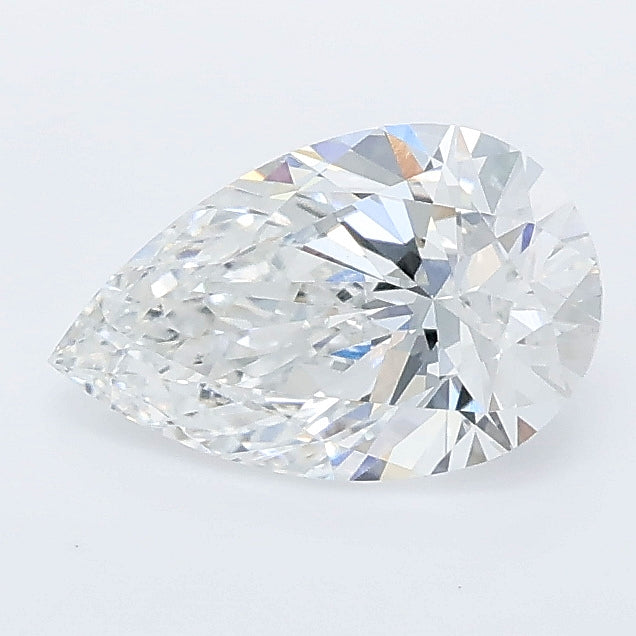 1.04 carat pear lab grown diamond E color VS1 clarity