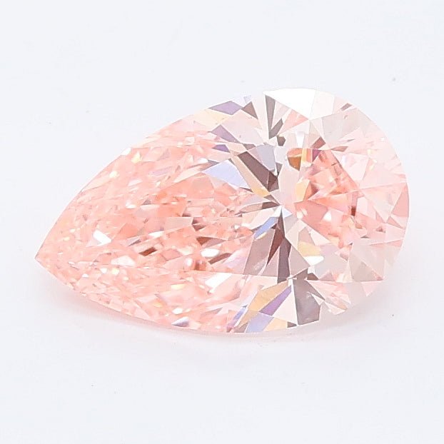 1.00 carat fancy pink pear lab grown diamond VS1 clarity