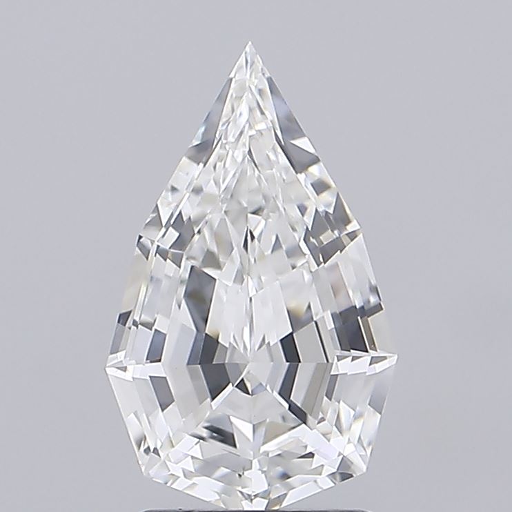 2.03 carat pear lab grown diamond F color VVS2 clarity
