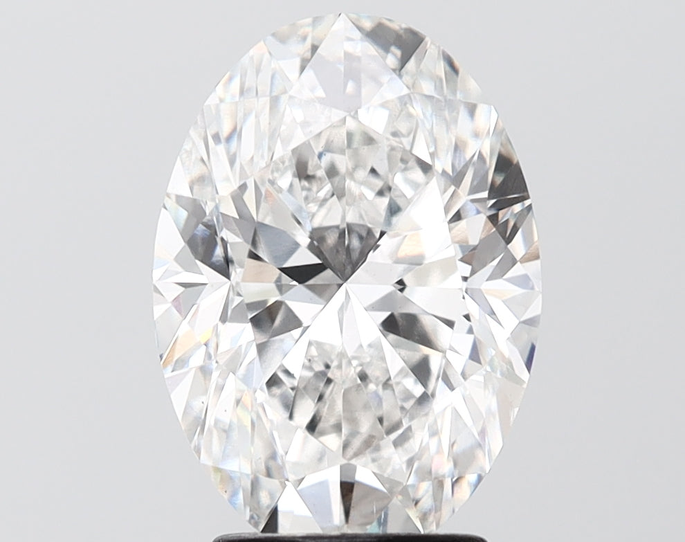 3.50 carat oval lab grown diamond F color VS2 clarity