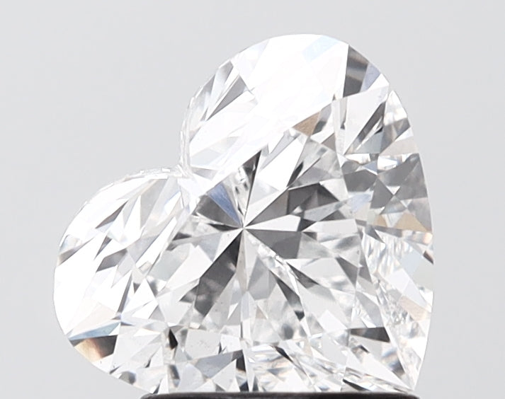 1.83 carat heart lab grown diamond E color VS1 clarity