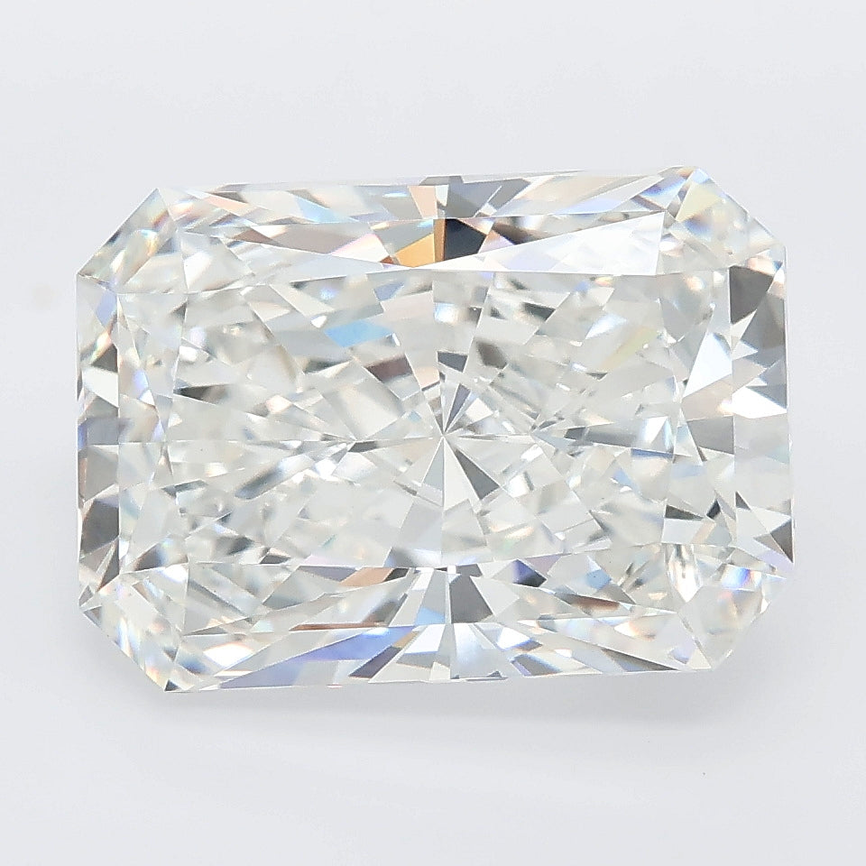 6.03 carat radiant lab grown diamond F color VVS2 clarity