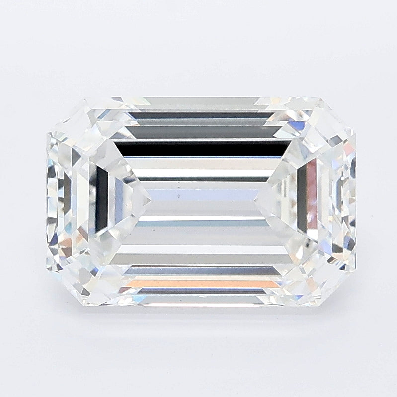 3.20 carat emerald lab grown diamond D color VVS2 clarity