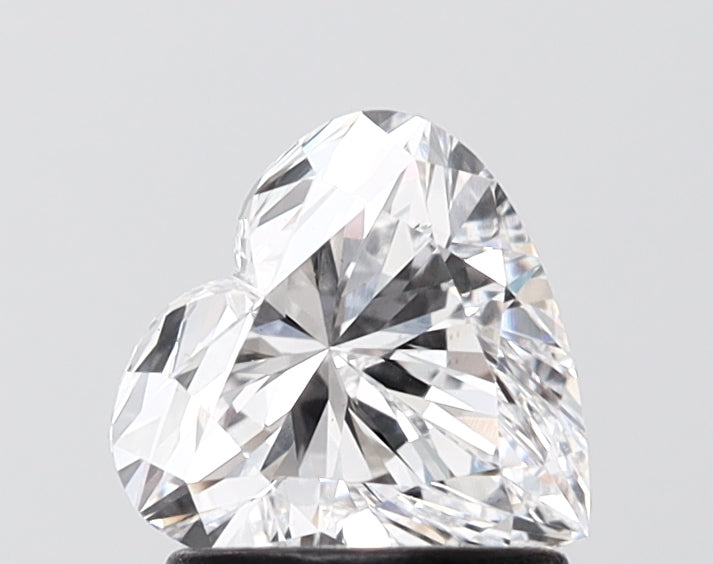 1.30 carat heart lab grown diamond D color VS1 clarity