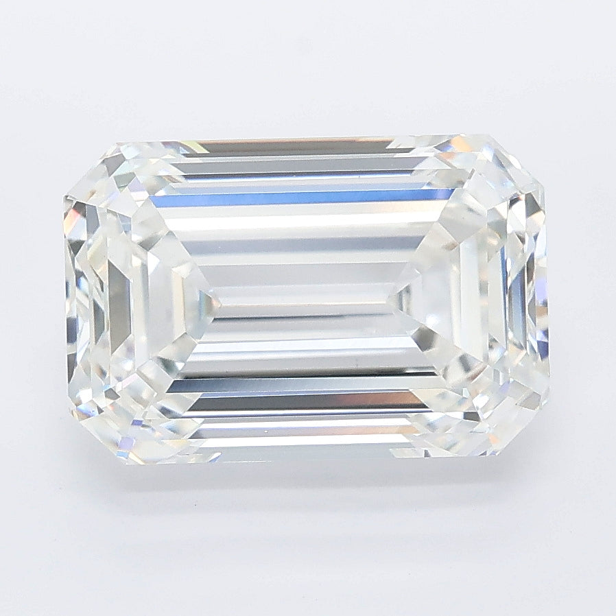 4.55 carat emerald lab grown diamond E color VVS2 clarity