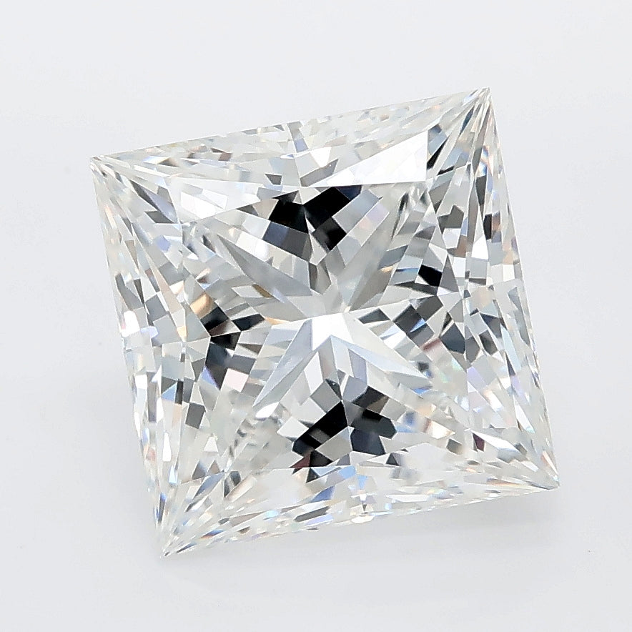4.53 carat princess lab grown diamond E color VVS2 clarity
