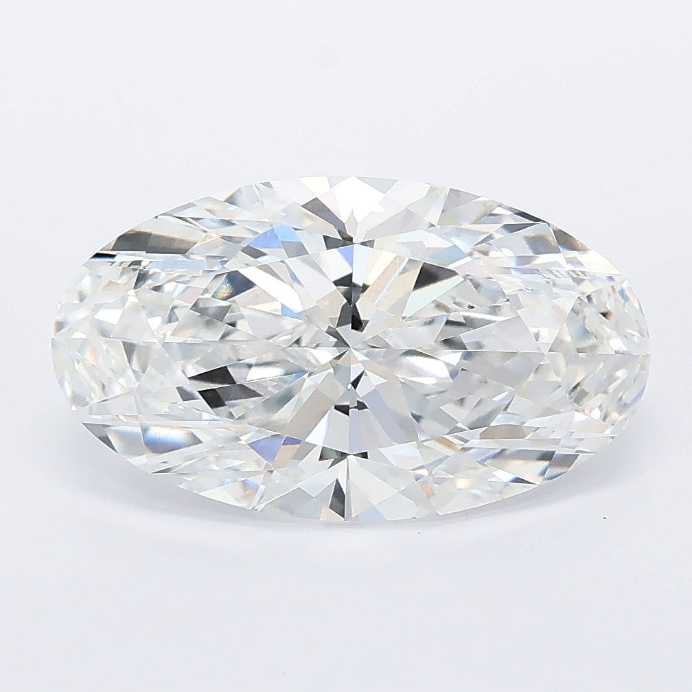 3.56 carat moval lab grown diamond D color VVS2 clarity