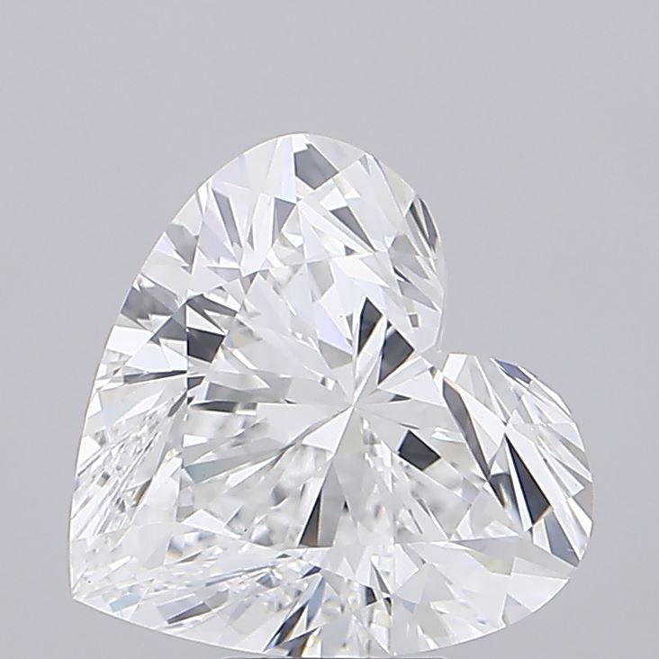 8.01 carat heart lab grown diamond E color VS1 clarity