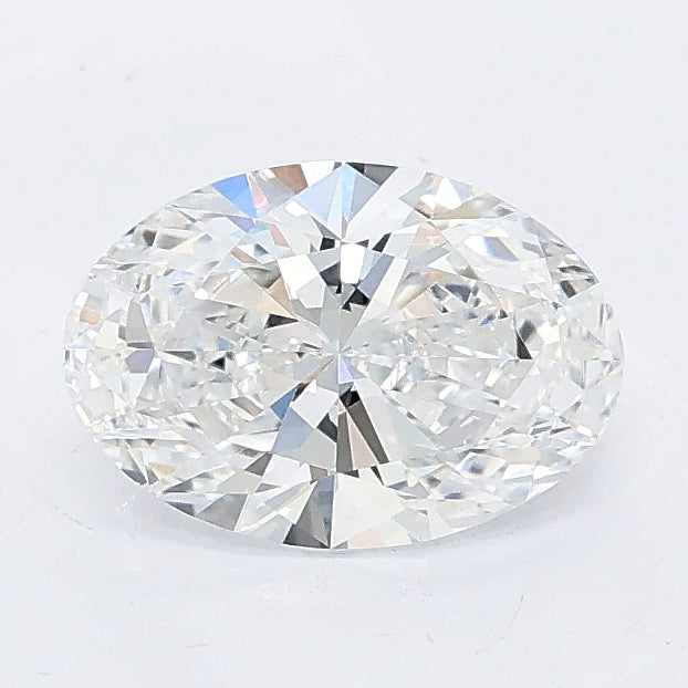 1.01 carat oval lab grown diamond D color VVS2 clarity