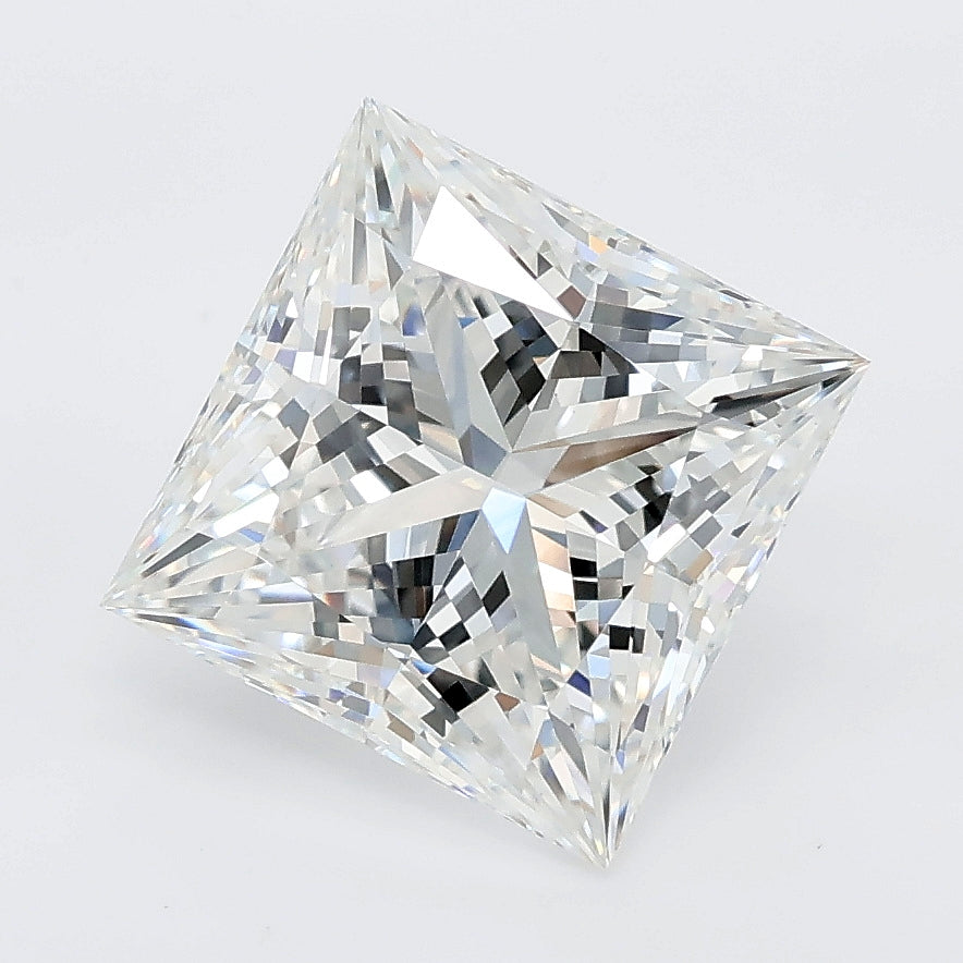 3.59 carat princess lab grown diamond E color VVS2 clarity