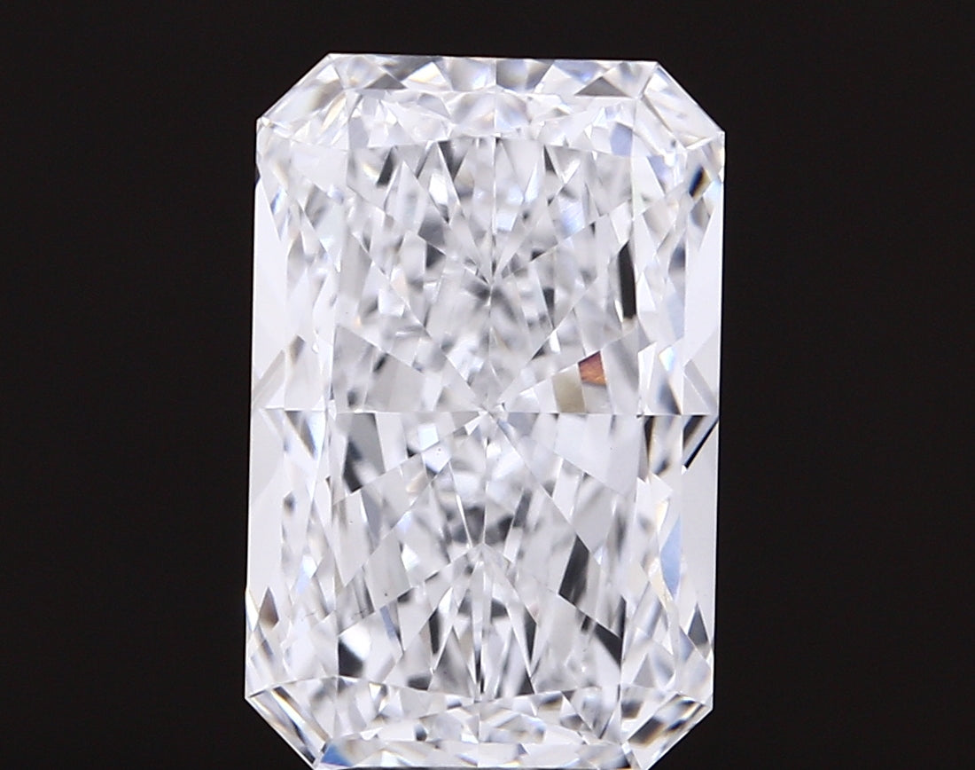 6.04 carat radiant lab grown diamond D color VS1 clarity