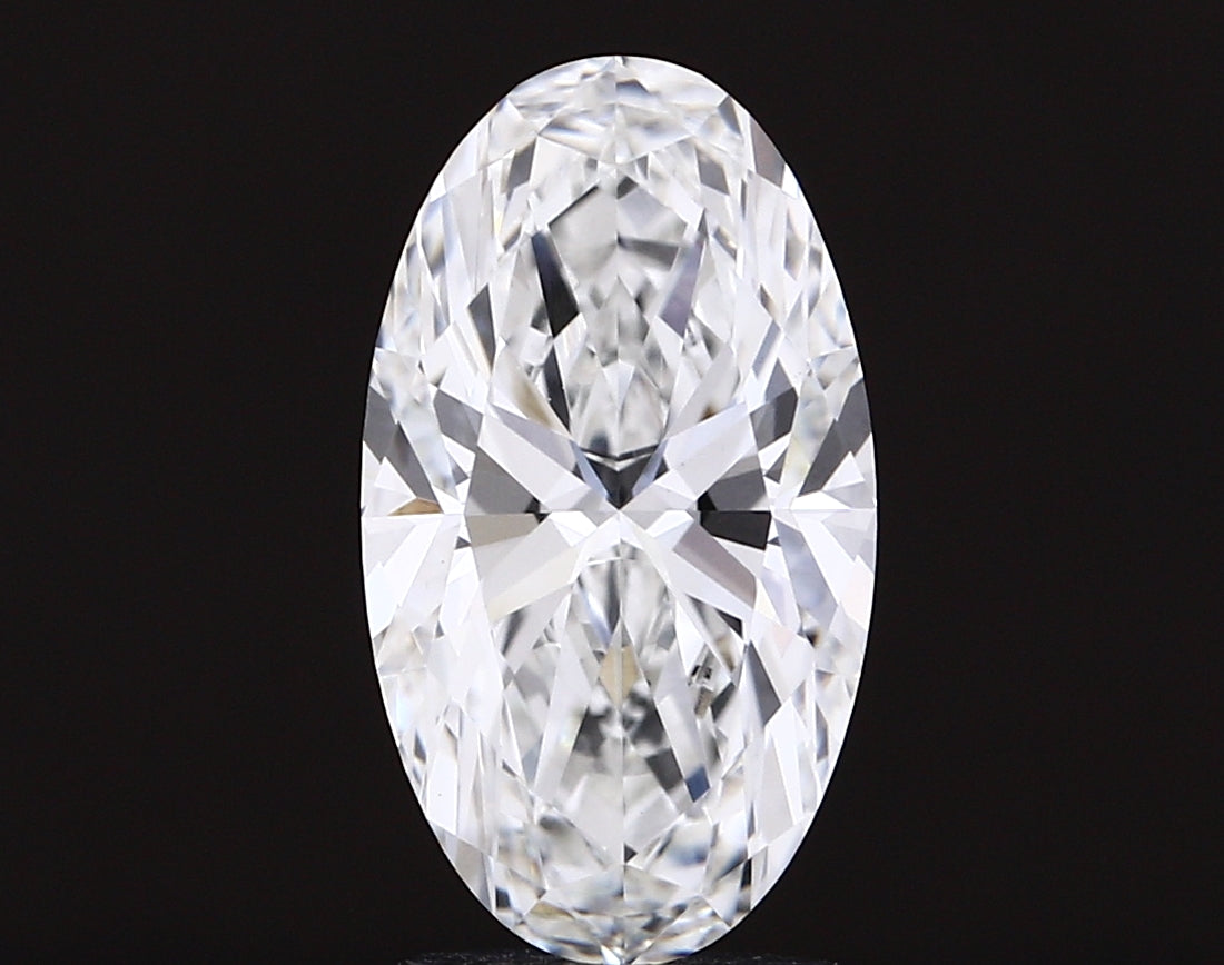 3.04 carat moval lab grown diamond F color VVS2 clarity