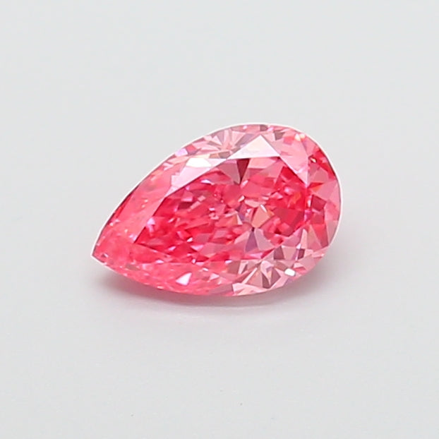 1.03 carat fancy vivid pink pear lab grown diamond VVS2 clarity