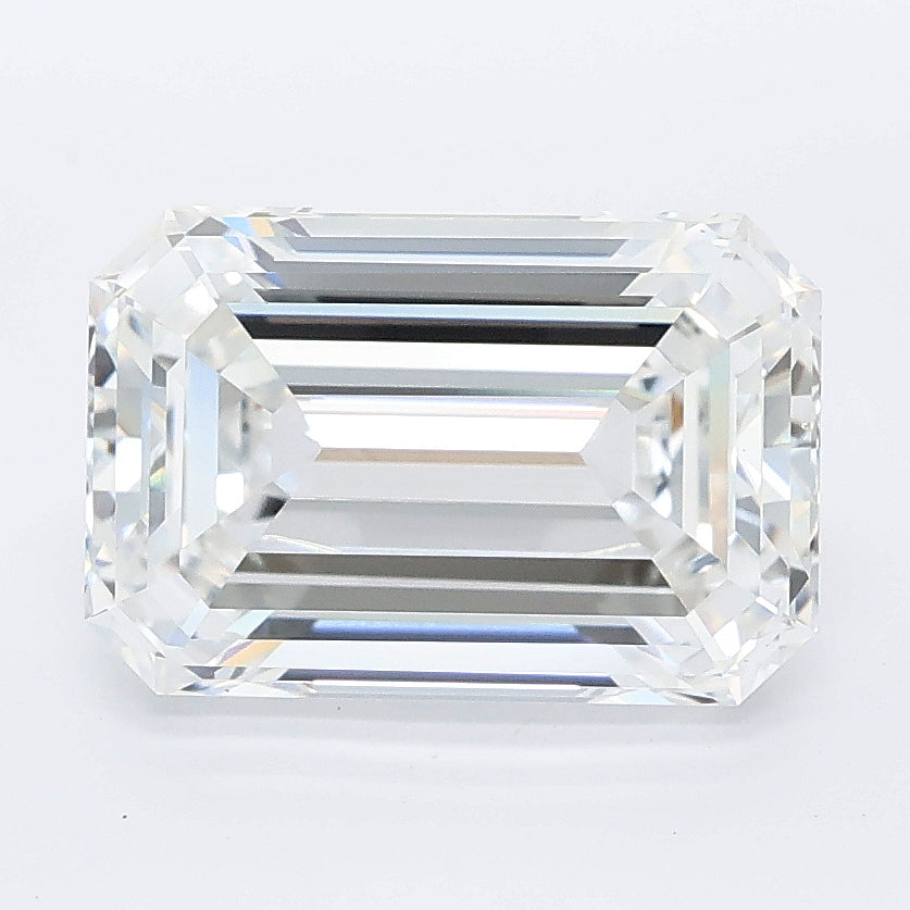 3.53 carat emerald lab grown diamond E color VVS2 clarity