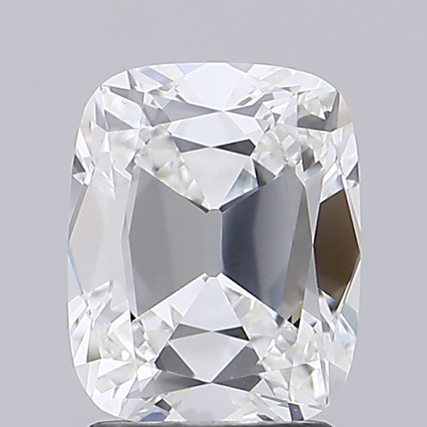2.00 carat old mine cushion lab grown diamond F color VVS2 clarity