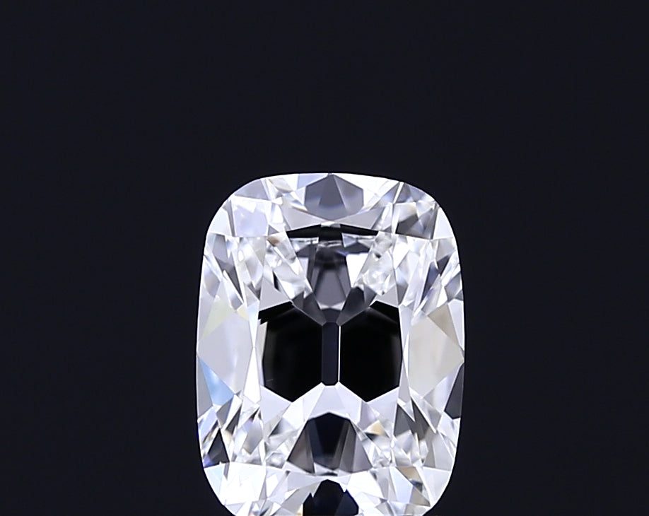 2.09 carat old mine cushion lab grown diamond E color VVS2 clarity