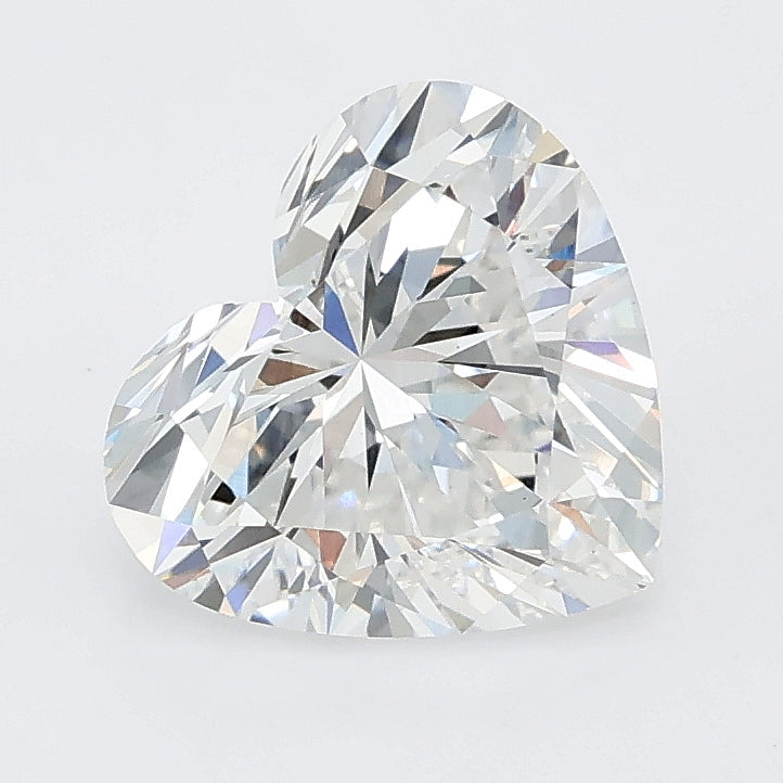 2.05 carat heart lab grown diamond E color VVS2 clarity
