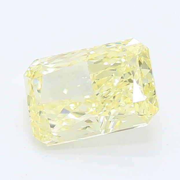 1.27 carat fancy intense yellow radiant lab grown diamond VVS2 clarity
