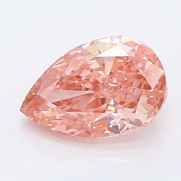 1.02 carat fancy vivid pink pear lab grown diamond VS1 clarity