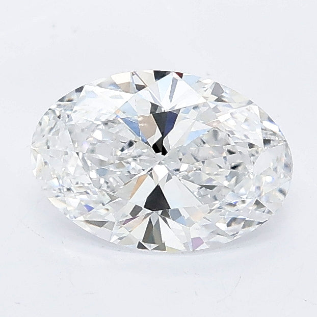 1.01 carat oval lab grown diamond D color VVS2 clarity