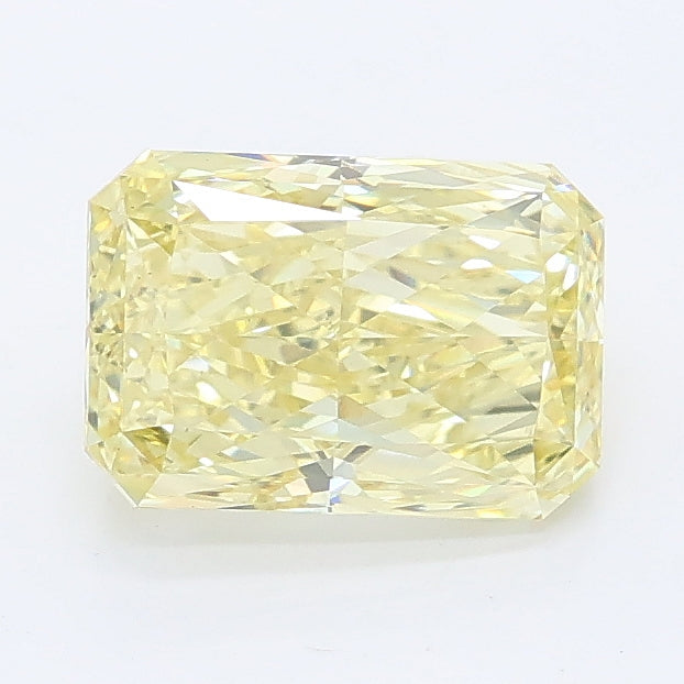 1.45 carat fancy intense yellow radiant lab grown diamond VS1 clarity
