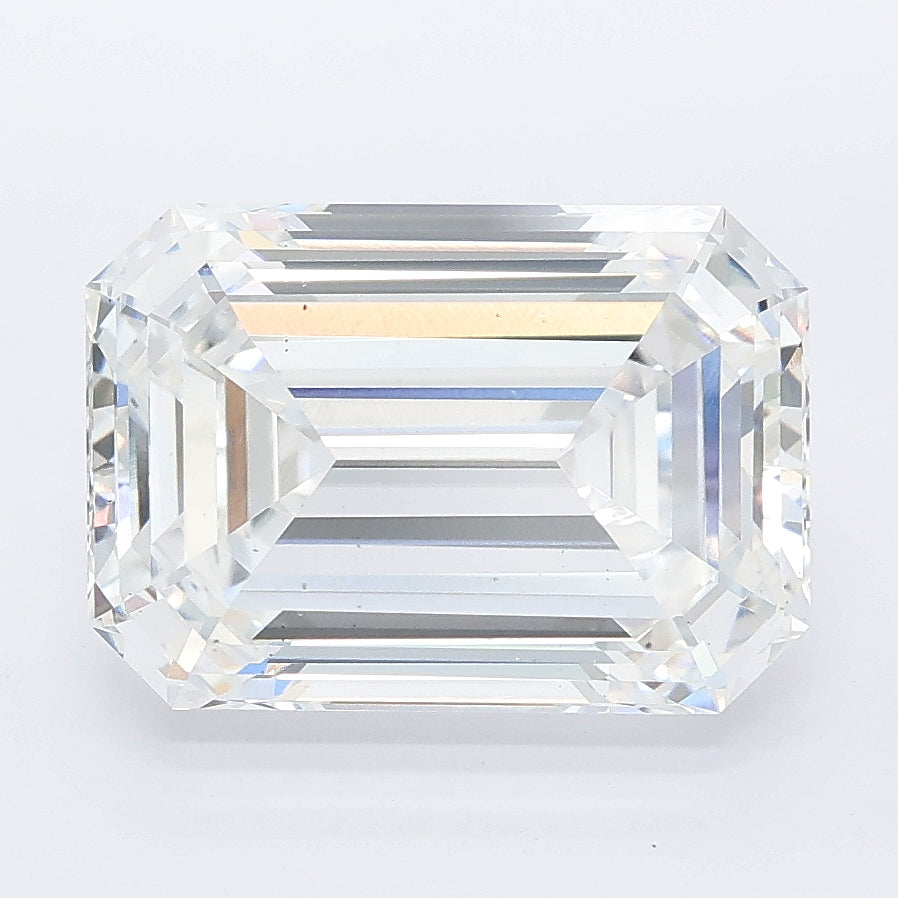 5.03 carat emerald lab grown diamond D color VS2 clarity