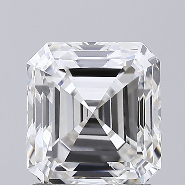 1.50 carat asscher lab grown diamond G color VS2 clarity