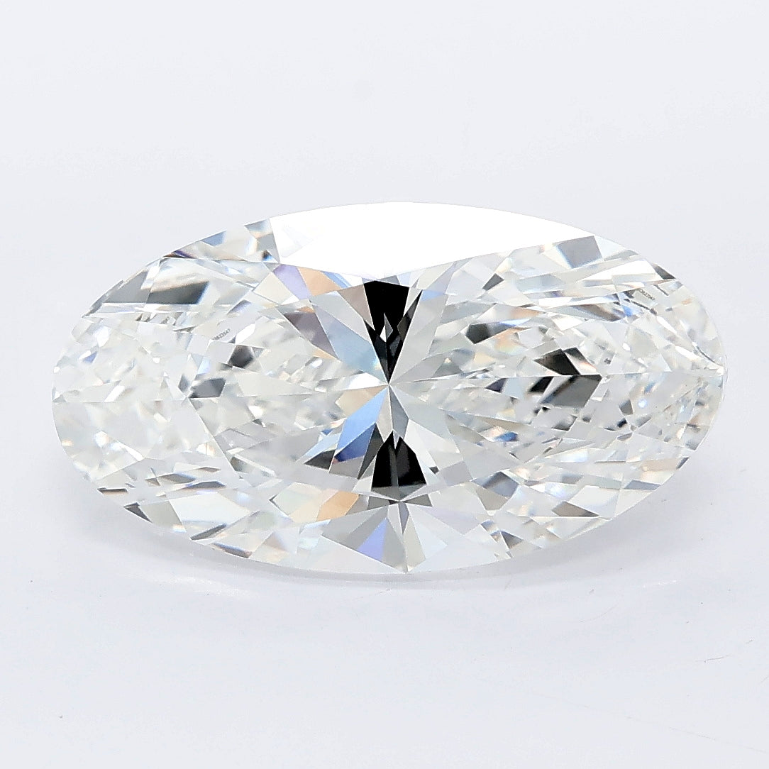 4.50 carat moval lab grown diamond E color VVS2 clarity