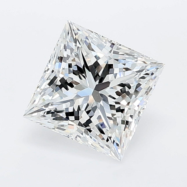 1.08 carat princess lab grown diamond D color VVS2 clarity