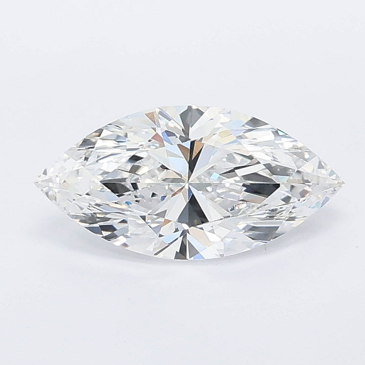 1.00 carat marquise lab grown diamond E color VVS2 clarity