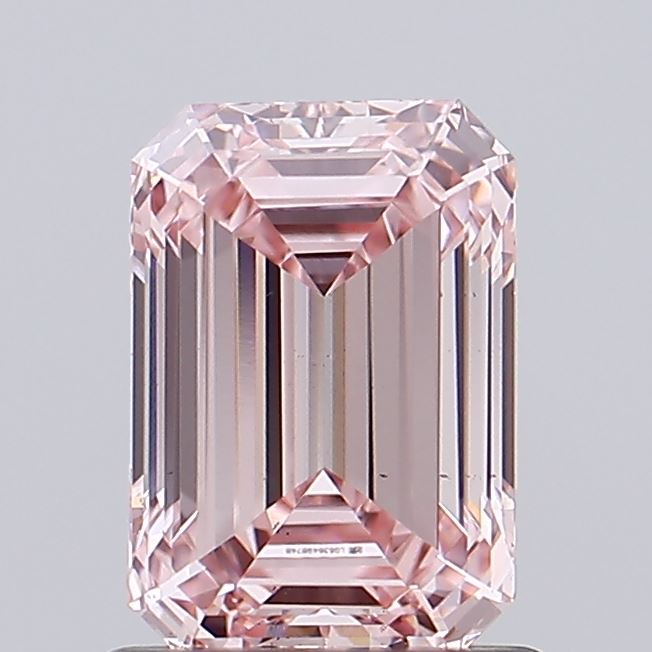 1.13 carat fancy intense pink emerald lab grown diamond VS2 clarity