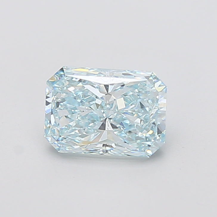 2.03 carat fancy blue green radiant lab grown diamond VS1 clarity