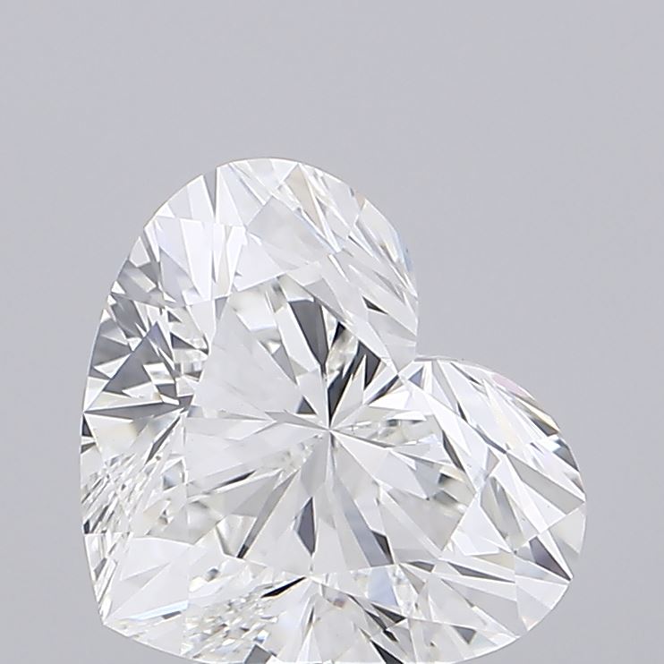5.19 carat heart lab grown diamond E color VVS2 clarity