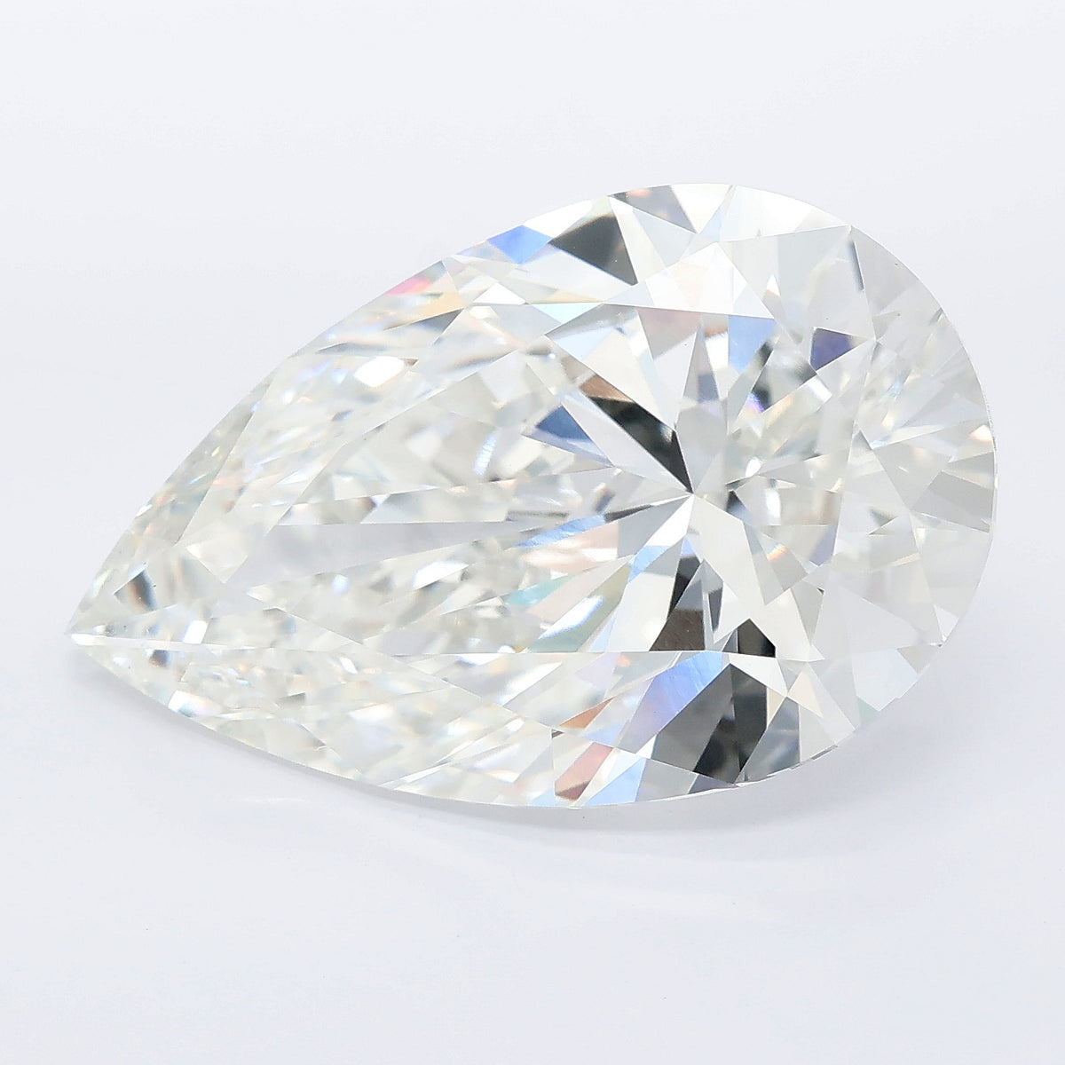 13.09 carat pear lab grown diamond F color VS1 clarity