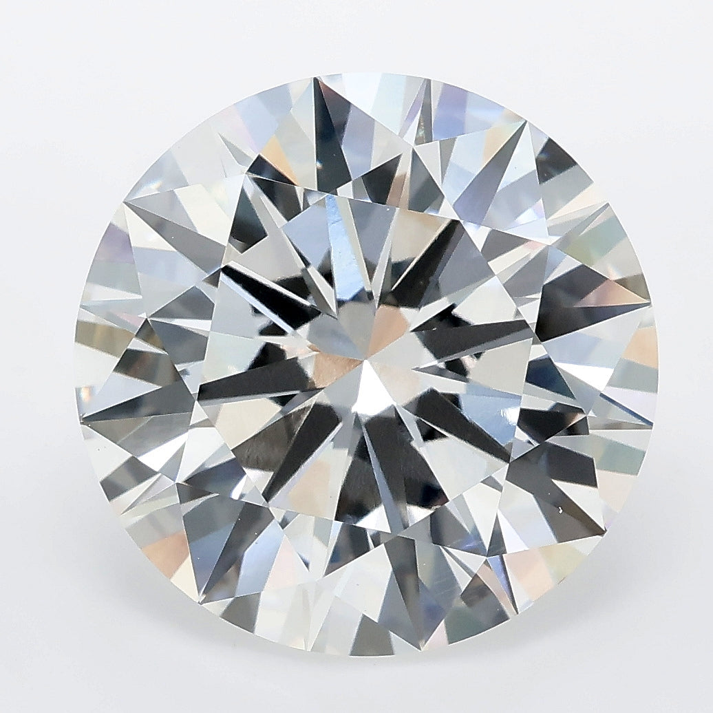 9.07 carat round lab grown diamond F color VVS2 clarity
