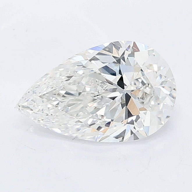 1.05 carat pear lab grown diamond E color VS1 clarity