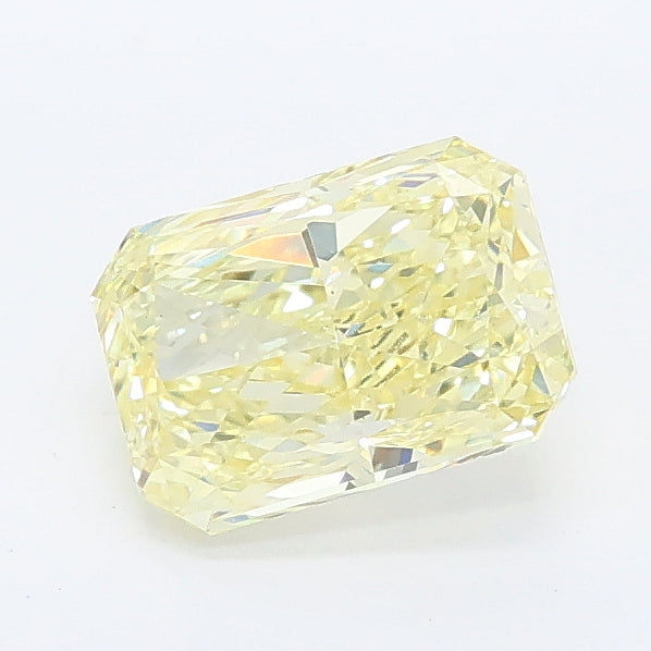 1.08 carat fancy yellow radiant lab grown diamond VS1 clarity