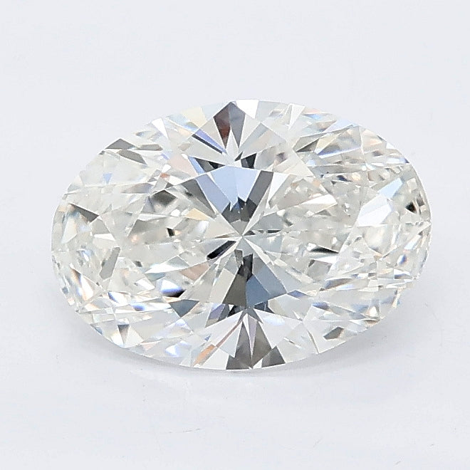 1.29 carat oval lab grown diamond F color VVS2 clarity